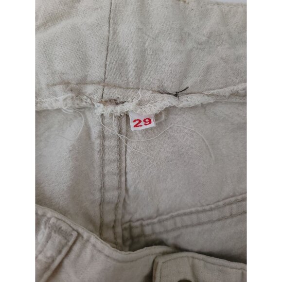 Vintage Guess Georges Marciano Beige High Waisted Jeans w/ Zippered Ankle Sz 29 - Picture 6 of 7